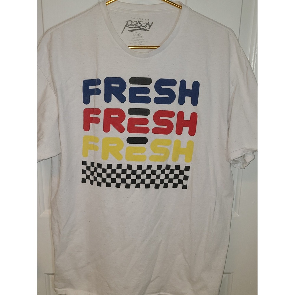 Popular Poison FRESH FRESH FRESH Graphic T-Shirt Mens XL, RARE Graphics